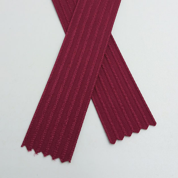 #13 紅桔梗_単色ストライプ_ribel ribbon.jpg