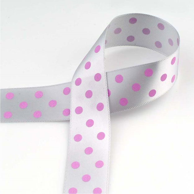 ribbon_ribel_pattern satin_big dot print_BB-01_silver_deep pink dot_25,40mm.jpg
