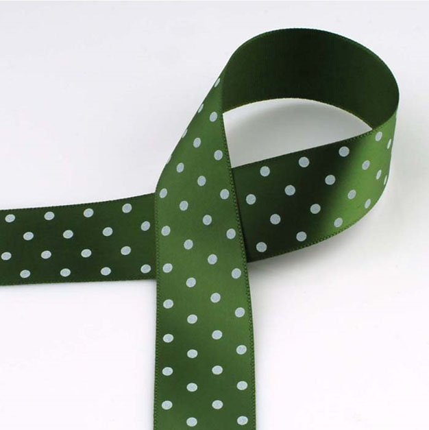 ribbon_ribel_pattern satin_dot print_BP-22_dark khaki_white dot_15,25mm.jpg