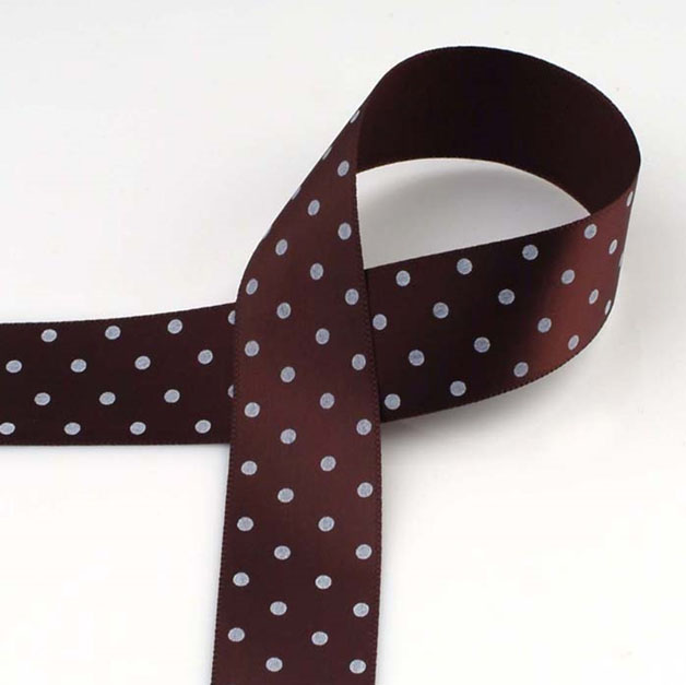 ribbon_ribel_pattern satin_dot print_BP-30_brown_white dot_15,25mm.jpg